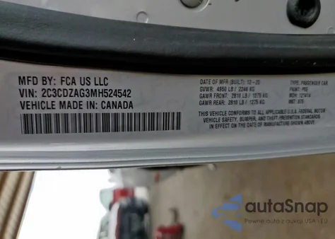 2C3CDZAG3MH524542
